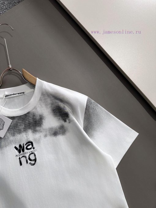 Arrived The Next DayALEXANDER WANG Alexander King 2025 New Inkjet Graffiti Letter Logo Unisex S psn5ufng - Image 4
