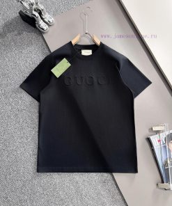 Arrived The Next DayGUCCI 2025 New Concave Convex Letter Logo Unisex Short Sleeved T-shirtCusto 4qtvozmd