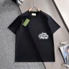 Arrived The Next DayGUCCI 2025 New Graffiti Double G Logo Men's And Women's Short Sleeved T-shi 328bgqx8