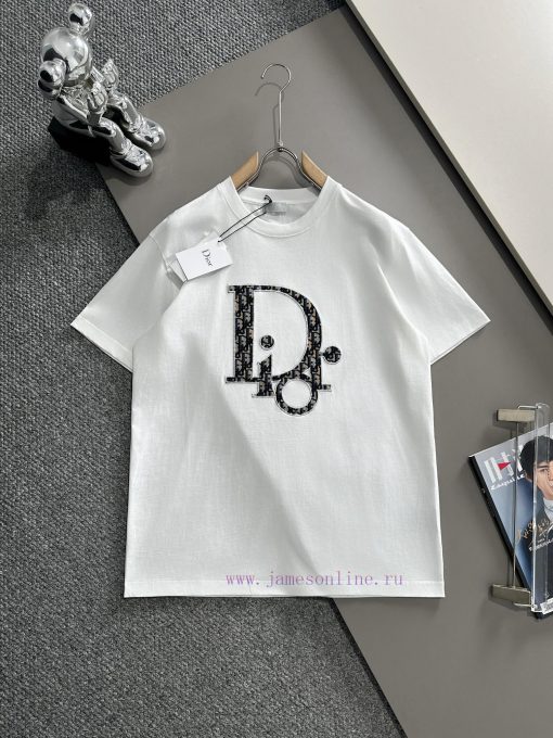 Arrived The Next DayDior 2025 New Patch Embroidered Letter Logo Back Plush Foam Stripe Unisex S nch52qua