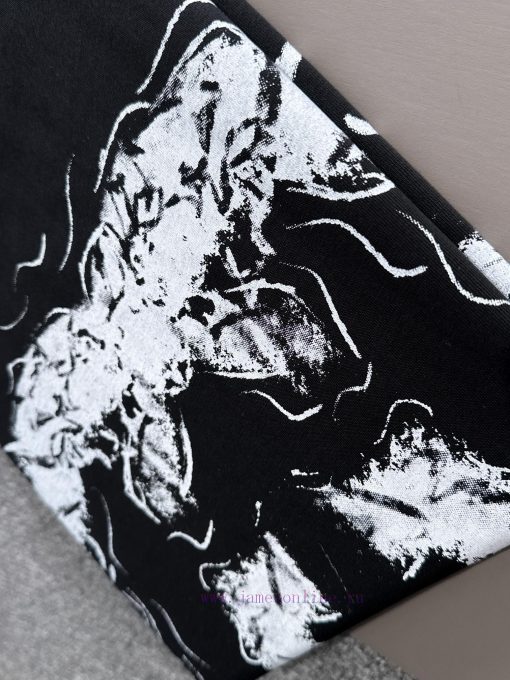 Arrived The Next DayGUCCI 2025 New Graffiti Double G Logo Men's And Women's Short Sleeved T-shi 328bgqx8 - Image 8