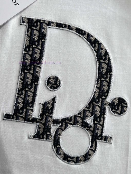 Arrived The Next DayDior 2025 New Patch Embroidered Letter Logo Back Plush Foam Stripe Unisex S nch52qua - Image 6