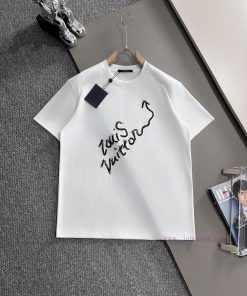 Arrived The Next DayLV Donkey Home 2025 New Plush Foam Crack Letter Logo Unisex Short Sleeved T jse5ikhq