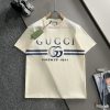 Arrived The Next DayGUCCI 2025 New Double G Stripe Letter Logo Men's And Women's Same Short Sle epmyayii