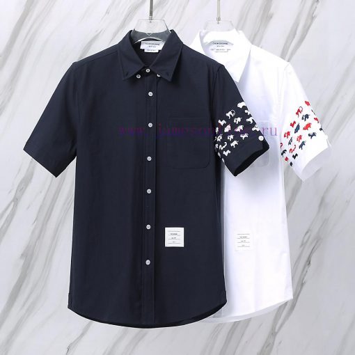 Item Number T39 TB Short Sleeved Small Animal Wrap Embroidery New Item In StockTom Brown TB Shi uk7zmwxu - Image 2
