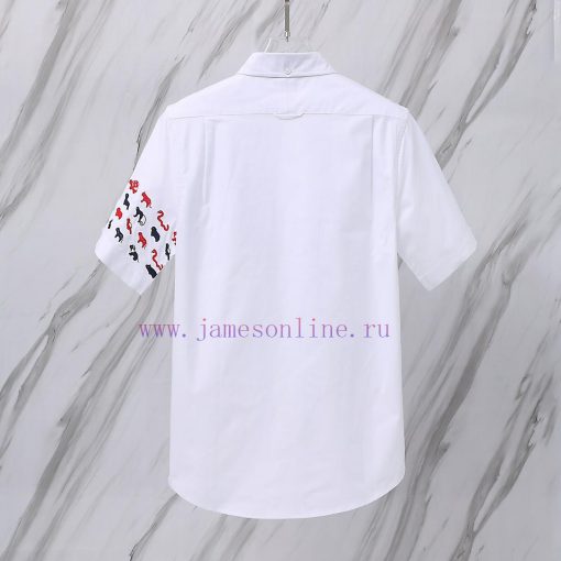 Item Number T39 TB Short Sleeved Small Animal Wrap Embroidery New Item In StockTom Brown TB Shi uk7zmwxu - Image 4