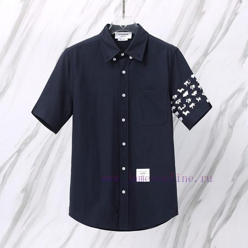 Item Number T39 TB Short Sleeved Small Animal Wrap Embroidery New Item In StockTom Brown TB Shi uk7zmwxu - Image 5