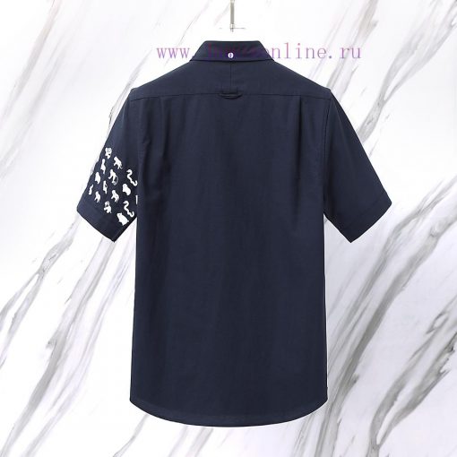 Item Number T39 TB Short Sleeved Small Animal Wrap Embroidery New Item In StockTom Brown TB Shi uk7zmwxu - Image 6