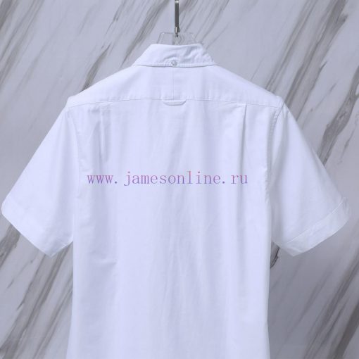 Item Number T29 TB Collar Woven Oxford Spinning Short Sleeved ShirtTHOM BROWNE. Tom Brown TB Co ui7x9npa - Image 5