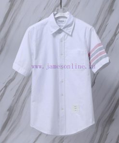 Product Code T15 TB Sleeve Color Woven Oxford Spinning Short Sleeved ShirtTHOM BROWNE. Tom Brow bmf9ug4v