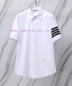 Item No. T13TB Summer Sleeve Black Ribbon Four Bar Short Sleeve ShirtTom Brown Authentic TB Shi vqizzxyg