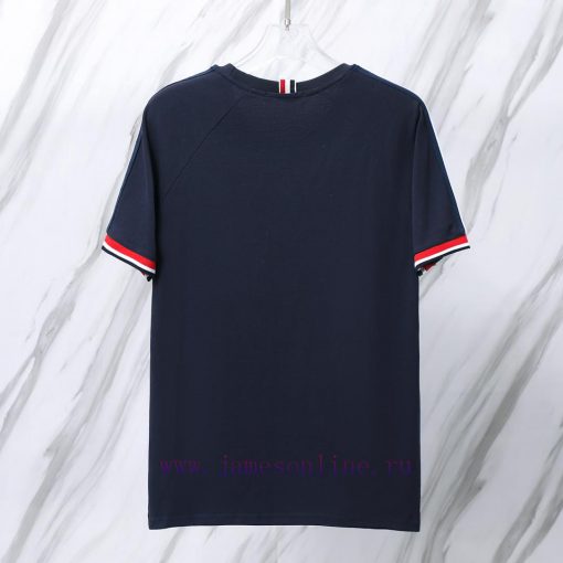 Item T06TB Beaded Shoulder Wrap Cuff Round Neck T-shirtTHOM BROWNE Tom Brown TB Beaded Fabric 2 ldps7w5a - Image 6