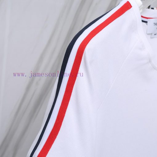 Item T06TB Beaded Shoulder Wrap Cuff Round Neck T-shirtTHOM BROWNE Tom Brown TB Beaded Fabric 2 ldps7w5a - Image 10