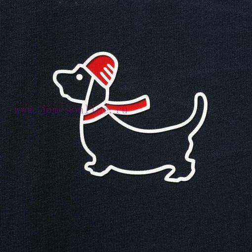 Product Code A003TB Front Chest Puppy Pattern Plain Round Neck T-shirtTom Brown TB Front Chest pjt4uc0e - Image 9