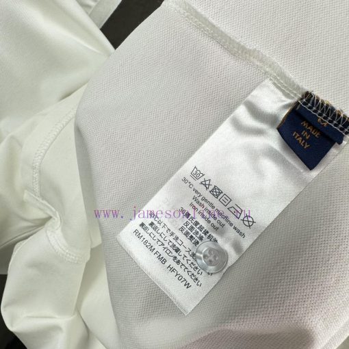 LV Louis Vuitton 2024 New Embroidered Letters 🧷 Couple Style Lapel Polo ShirtThe Original Pearl 6l5l1pcw - Image 7