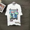LV Louis Vuitton 2024 New Band Pattern Couple Short Sleeved T-shirtOriginal Fabric With Digital 3m1ttc3d