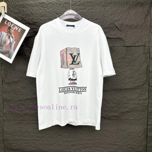 LV Louis Vuitton 2024 New Small Character Letter Logo Couple Short Sleeved T-shirtOriginal Fabr 5qw5kjdb
