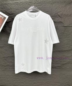 Givenchy 2024 New Heavy Industry Washed Letter Logo Couple Short Sleeved T-shirtOriginal Fabric zu3rumfi