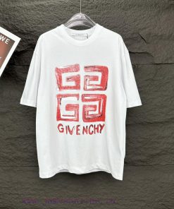 Givenchy 2024 New Letter Logo Couple's Short Sleeved T-shirtOriginal Fabric With Digital Direct e8nuptee