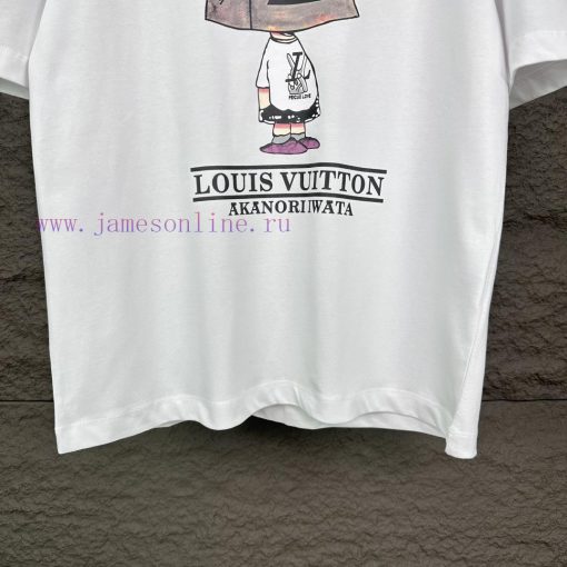LV Louis Vuitton 2024 New Small Character Letter Logo Couple Short Sleeved T-shirtOriginal Fabr 5qw5kjdb - Image 6