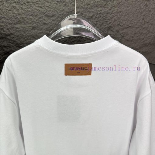 LV Louis Vuitton 2024 New Small Character Letter Logo Couple Short Sleeved T-shirtOriginal Fabr 5qw5kjdb - Image 8