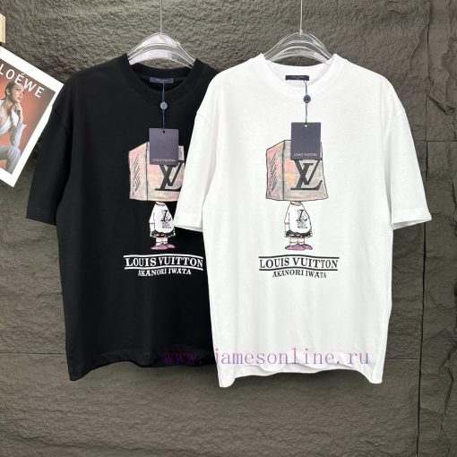 LV Louis Vuitton 2024 New Small Character Letter Logo Couple Short Sleeved T-shirtOriginal Fabr 5qw5kjdb - Image 10