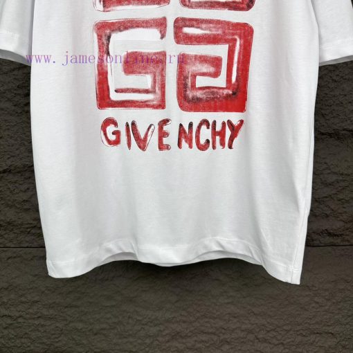 Givenchy 2024 New Letter Logo Couple's Short Sleeved T-shirtOriginal Fabric With Digital Direct e8nuptee - Image 7