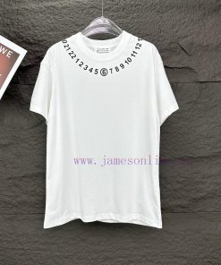 Majira 2024 New Collar Digital Logo Couple's Short Sleeved T-shirtOriginal Fabric With Digital 87aw5wup