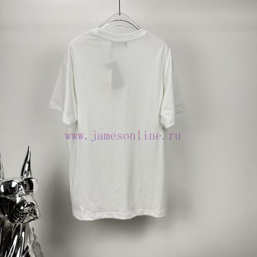 Fendi 2024 New Minimalist Letter Logo Couple's Short Sleeved T-shirtOriginal Fabric With Digita yi57w37w - Image 9