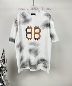Parisian Maison 2024 New Vintage Letter Logo Couple's Short Sleeved T-shirtOriginal Fabric With fe3aeyqh