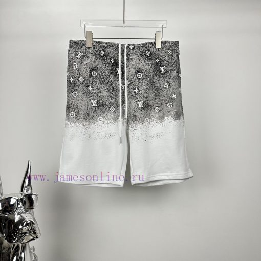 LV Louis Vuitton 2024 Spring/Summer New Gradient Printed Logo Couple ShortsOriginal Customized eunb1uh3 - Image 2