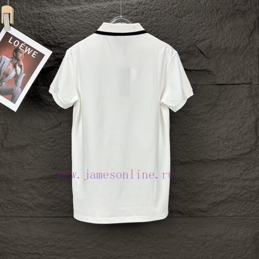 Dior 2024 New Embroidered Logo Couple's Lapel Polo ShirtThe Original Pearl Cotton Material Used vjsi0fir - Image 9