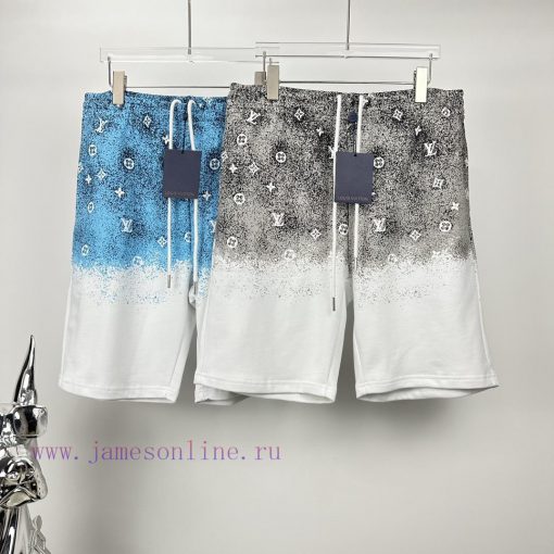 LV Louis Vuitton 2024 Spring/Summer New Gradient Printed Logo Couple ShortsOriginal Customized eunb1uh3 - Image 10