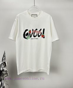 Gucci 2024 New Letter Logo Couple's Short Sleeved T-shirtOriginal Fabric With Digital Direct Pr g0ep7yvf