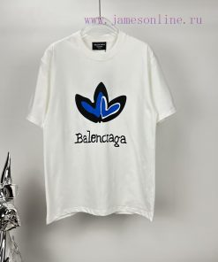 Parisian Family 2024 New Letter Logo Couple's Short Sleeved T-shirtOriginal Fabric With Digital ifpo9znl