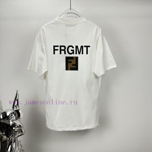 Fendi 2024 New Letter Logo Couple's Short Sleeved T-shirtOriginal Fabric With Digital Direct Pr 8esqa4k8 - Image 9