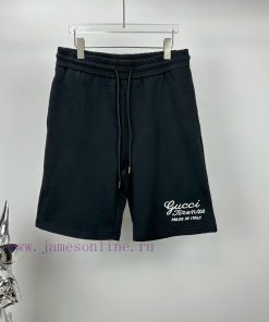 Gucci 2024 Spring/Summer New Embroidery Collection 🪡 Letter Couple ShortsOriginal Customized Fa sdo11iuf