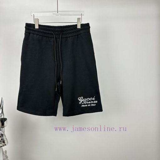 Gucci 2024 Spring/Summer New Embroidery Collection 🪡 Letter Couple ShortsOriginal Customized Fa sdo11iuf - Image 7