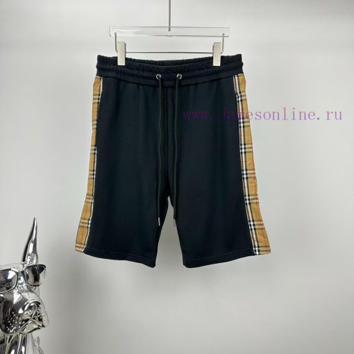 Burberry 2024 Spring/Summer New Splicing Checkered Couple ShortsOriginal Customized Fabric The 2qpgrsim - Image 2