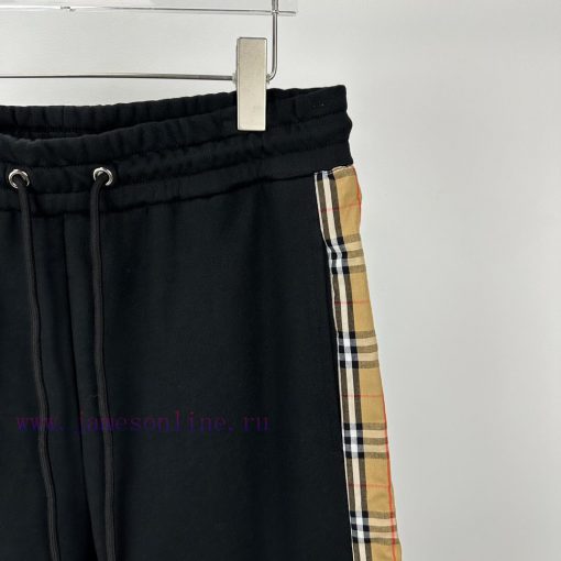 Burberry 2024 Spring/Summer New Splicing Checkered Couple ShortsOriginal Customized Fabric The 2qpgrsim - Image 4