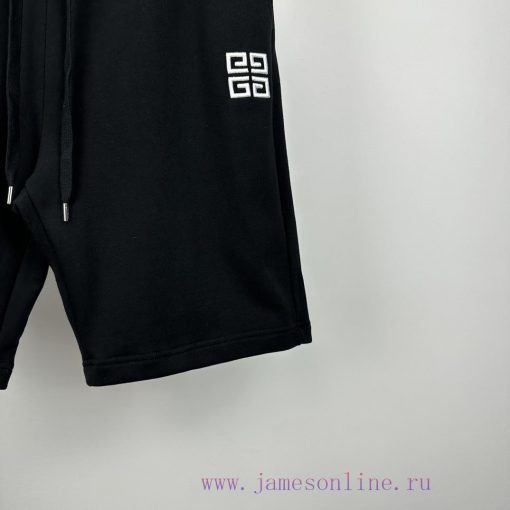 Givenchy 2024 Spring/Summer New Embroidered Letter Logo Couple ShortsOriginal Customized Fabric 5rjufmdw - Image 6