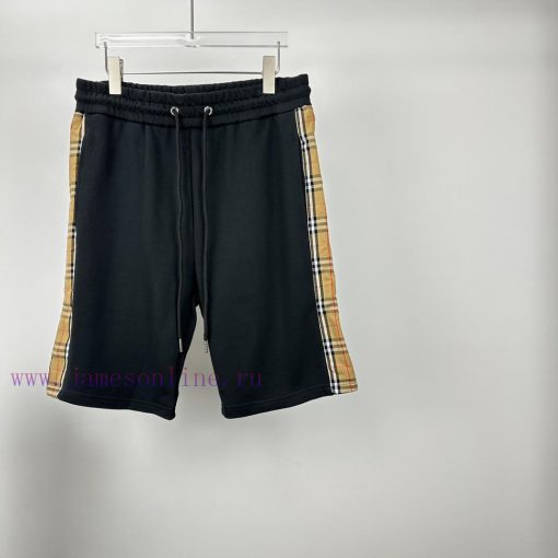Burberry 2024 Spring/Summer New Splicing Checkered Couple ShortsOriginal Customized Fabric The 2qpgrsim - Image 8
