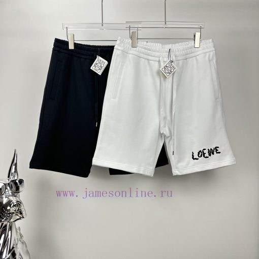 Luoyiwei 2024 Spring/Summer New Embroidery Collection 🪡 Letter Logo Couple ShortsOriginal Custo niymkfjp - Image 10