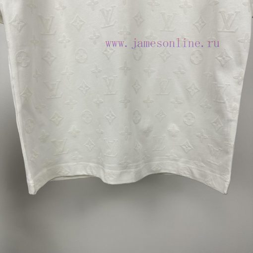 LV Louis Vuitton 2024 New Plush Full Printed Logo Couple's Short Sleeved T-shirtOriginal Fabric k2h1d7ms - Image 6