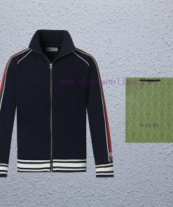 Top Differentiated CurrencyStyle Gucci Classic Red Green Ribbon Jacquard JacketColor Picture Co heyodxqa