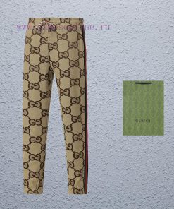 Top Differentiated CurrencyStyle Gucci Spring And Autumn Dark Pattern Ribbed PantsColor Picture gmdvdg90
