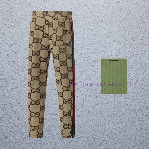 Top Differentiated CurrencyStyle Gucci Spring And Autumn Dark Pattern Ribbed PantsColor Picture gmdvdg90 - Image 3