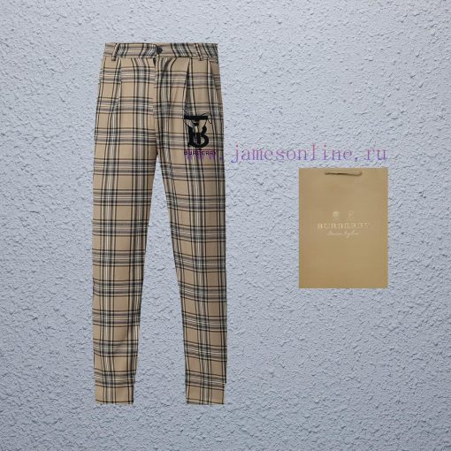 Top Differentiated CurrencyStyle Burberry Bur Classic Checkered PantsColor Picture ColorSize S- xe01pm7k