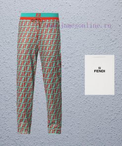 Top Differentiated CurrencyStyle Fendi Full Print Contrasting PantsColor Picture ColorSize S-XX pb5ex1mx