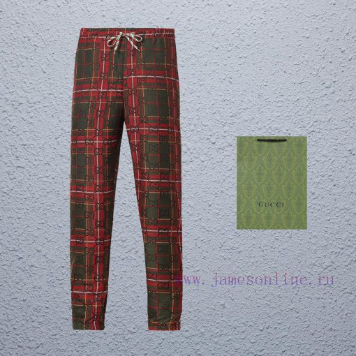 Top Differentiated CurrencyStyle Gucci Square Dark Pattern Contrast PantsColor Picture ColorSiz sg2ia27q